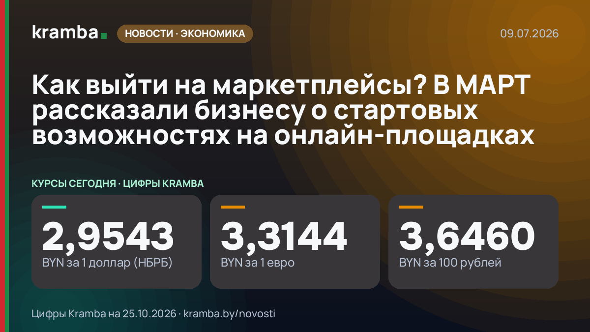 Инфографика Kramba: Как выйти на маркетплейсы? В МАРТ рассказали бизнесу о стартовых возможностях на…