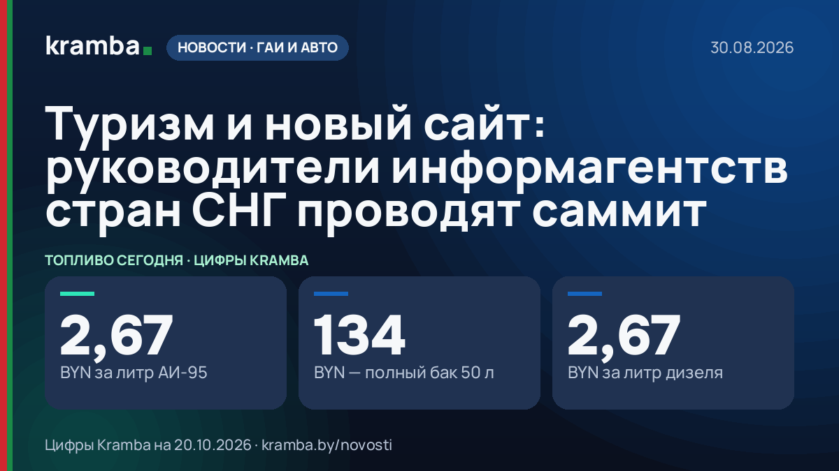 Инфографика Kramba: Туризм и новый сайт: руководители информагентств стран СНГ проводят саммит