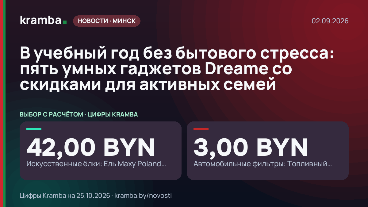 Инфографика Kramba: В учебный год без бытового стресса: пять умных гаджетов Dreame со скидками для активных…
