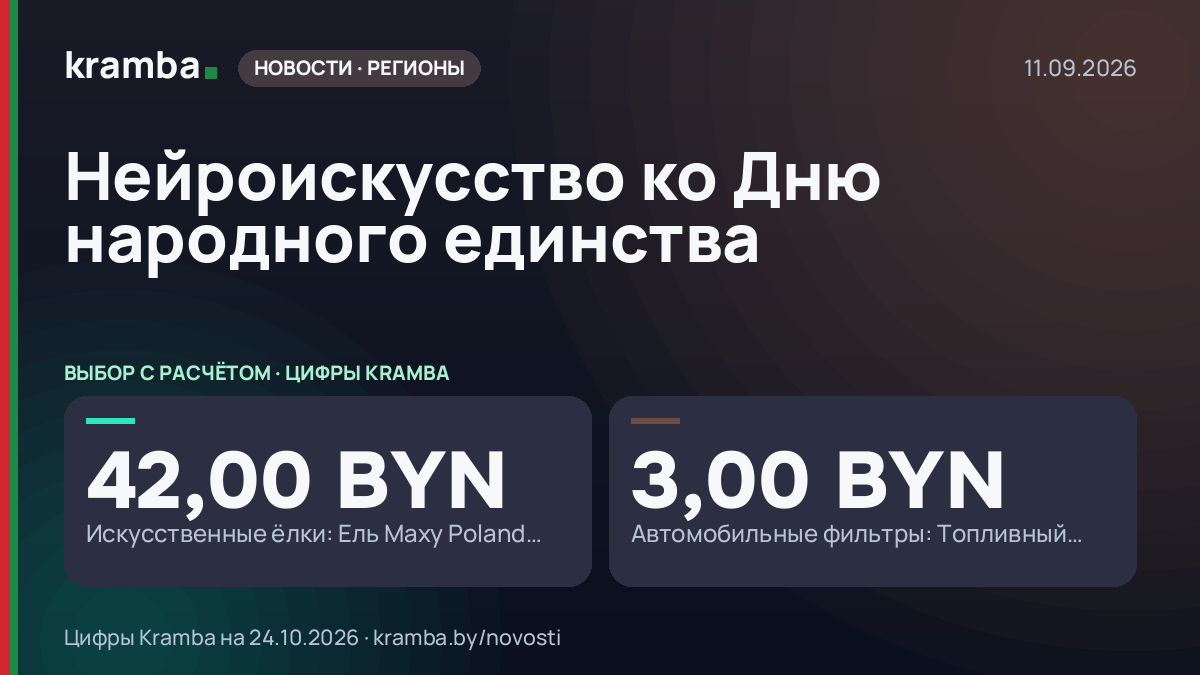 Инфографика Kramba: Нейроискусство ко Дню народного единства