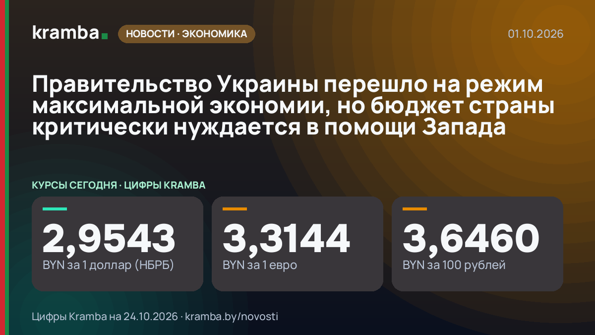 Инфографика Kramba: Правительство Украины перешло на режим максимальной экономии, но бюджет страны…