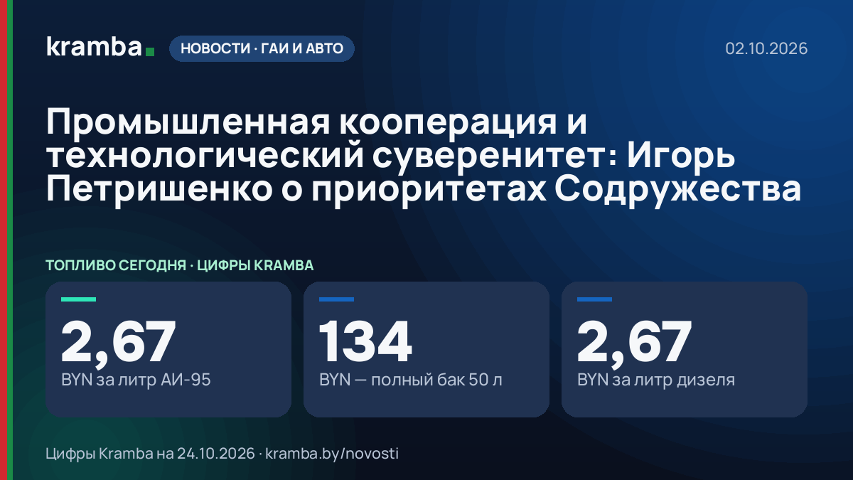 Инфографика Kramba: Промышленная кооперация и технологический суверенитет: Игорь Петришенко о приоритетах…