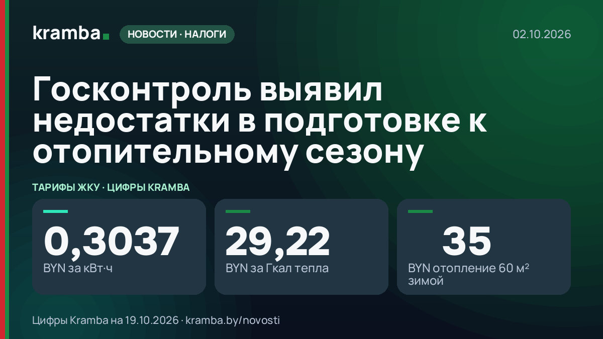 Инфографика Kramba: Госконтроль выявил недостатки в подготовке к отопительному сезону