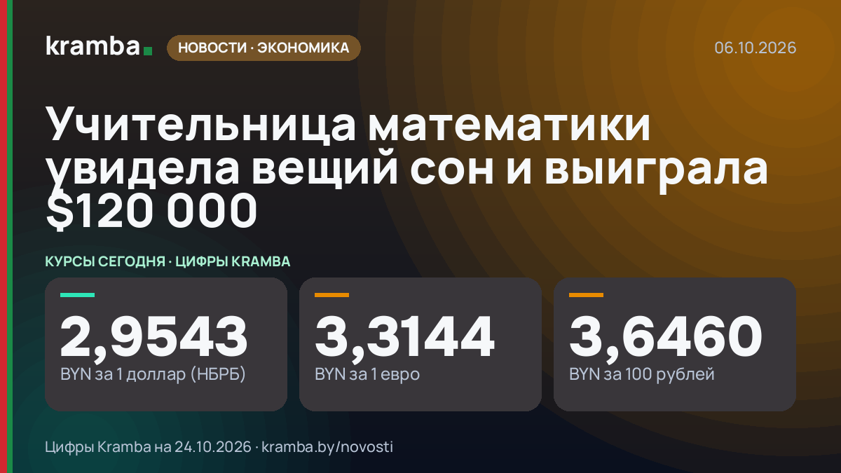 Инфографика Kramba: Учительница математики увидела вещий сон и выиграла $120 000