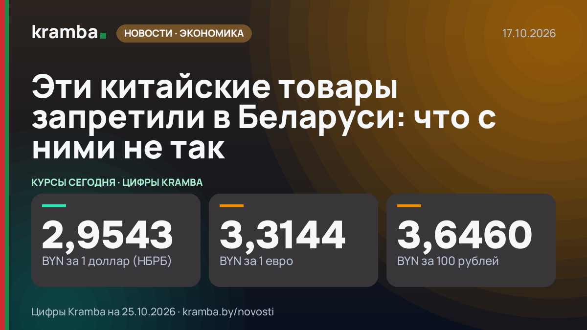 Инфографика Kramba: Эти китайские товары запретили в Беларуси: что с ними не так