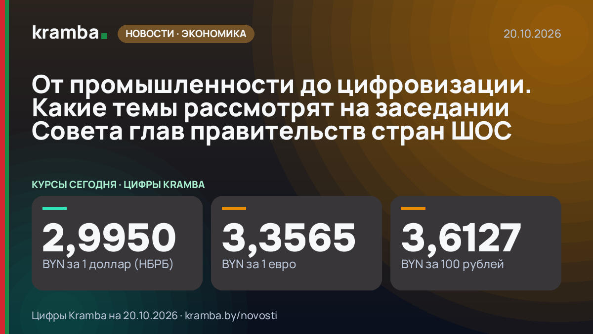 Инфографика Kramba: От промышленности до цифровизации. Какие темы рассмотрят на заседании Совета глав…