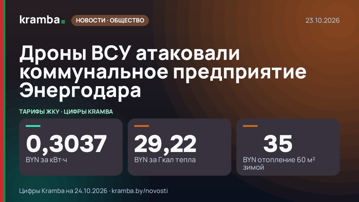 Инфографика Kramba: Дроны ВСУ атаковали коммунальное предприятие Энергодара
