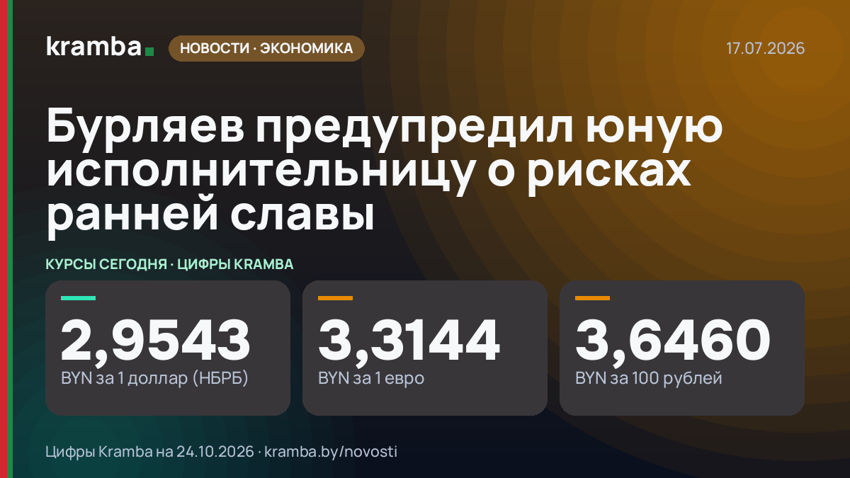 Инфографика Kramba: Бурляев предупредил юную исполнительницу о рисках ранней славы