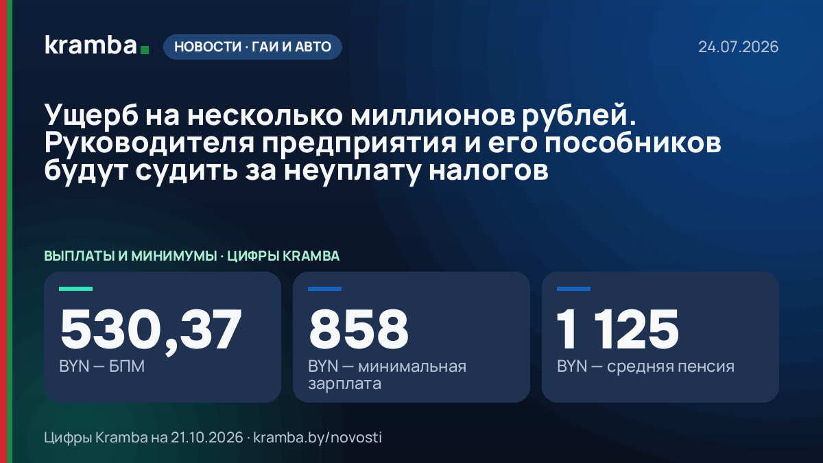 Инфографика Kramba: Ущерб на несколько миллионов рублей. Руководителя предприятия и его пособников будут…