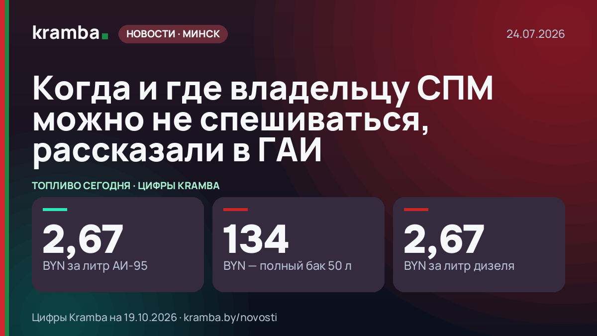 Инфографика Kramba: Когда и где владельцу СПМ можно не спешиваться, рассказали в ГАИ