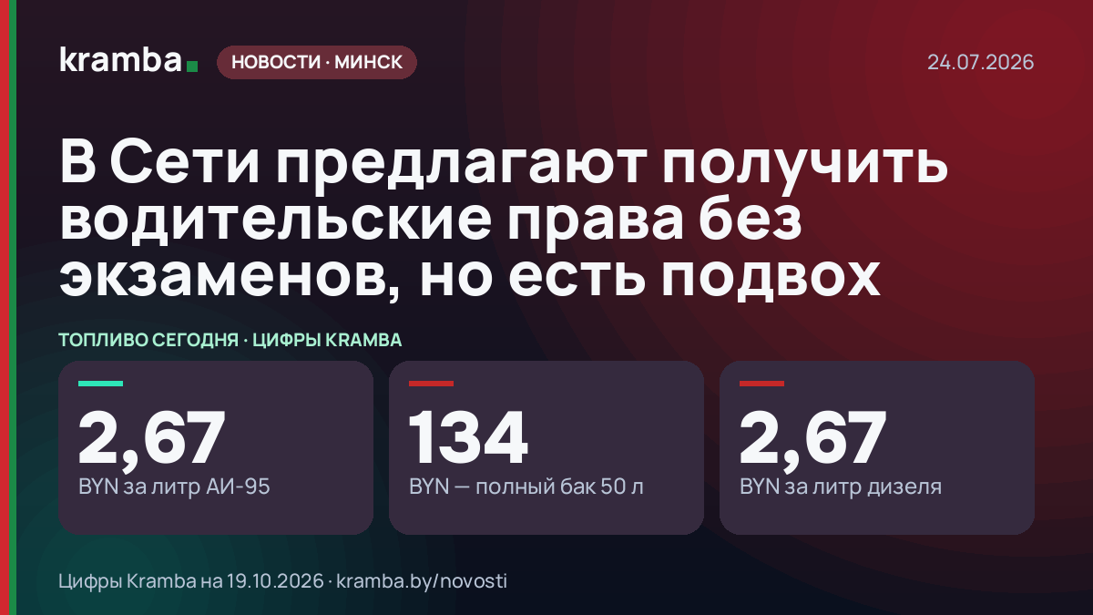Инфографика Kramba: В Сети предлагают получить водительские права без экзаменов, но есть подвох