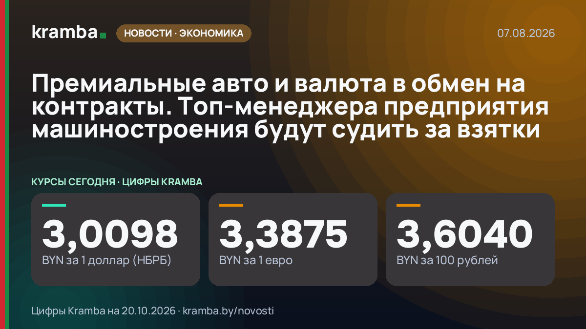 Инфографика Kramba: Премиальные авто и валюта в обмен на контракты. Топ-менеджера предприятия машиностроения…